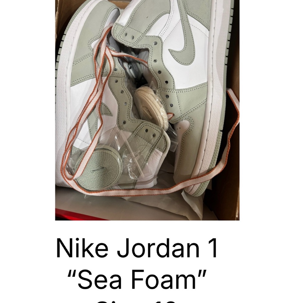 Nike Jordan 1 in Light Green and White